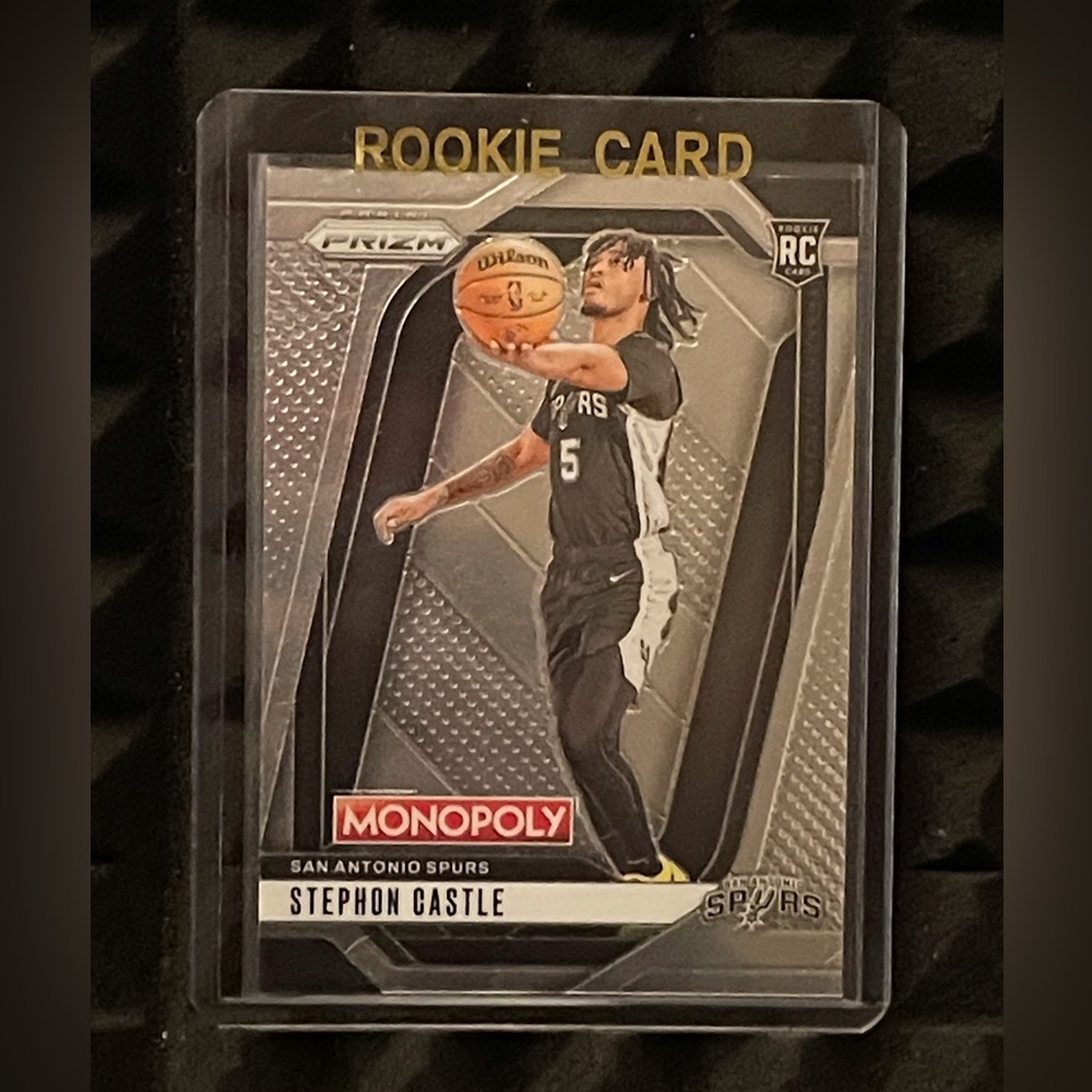 STEPHON CASTLE 2024 PANINI PRIZM ROOKIE CARD-spurs
